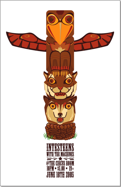 intesteens gig poster design
